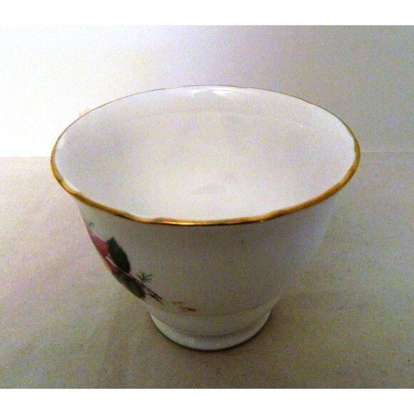 Vintage Royal Vale Bone China Tea Cup Saucer Set 7627 Pink Bell Flower Gold Trim - Picture 11 of 14